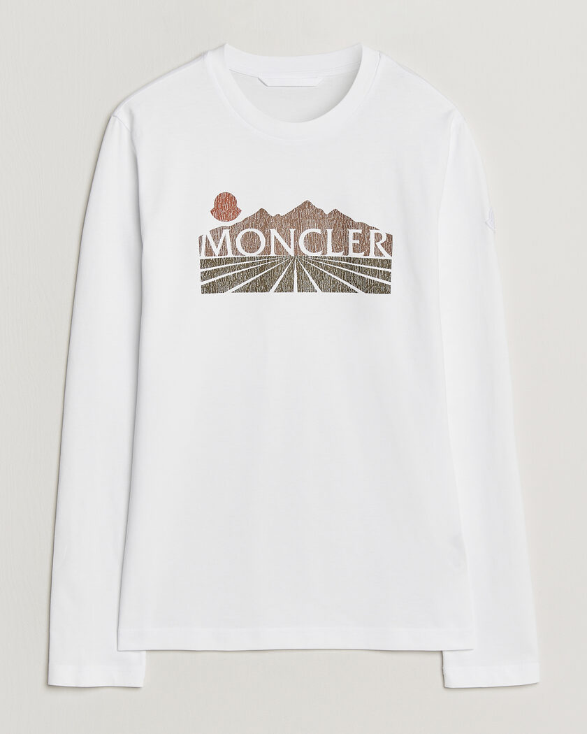 Moncler Graphic Long Sleeve T-Shirt White – Blanc