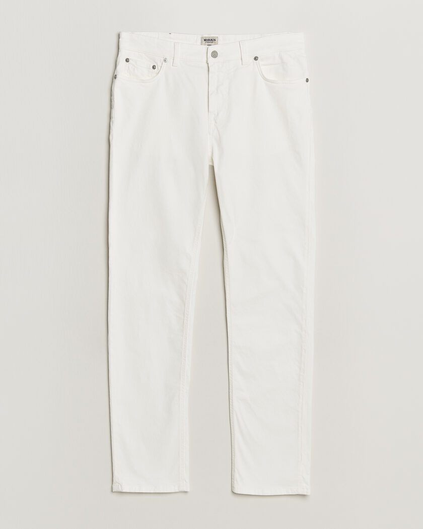 Morris James Brushed 5-Pocket Jeans Off White – Wit