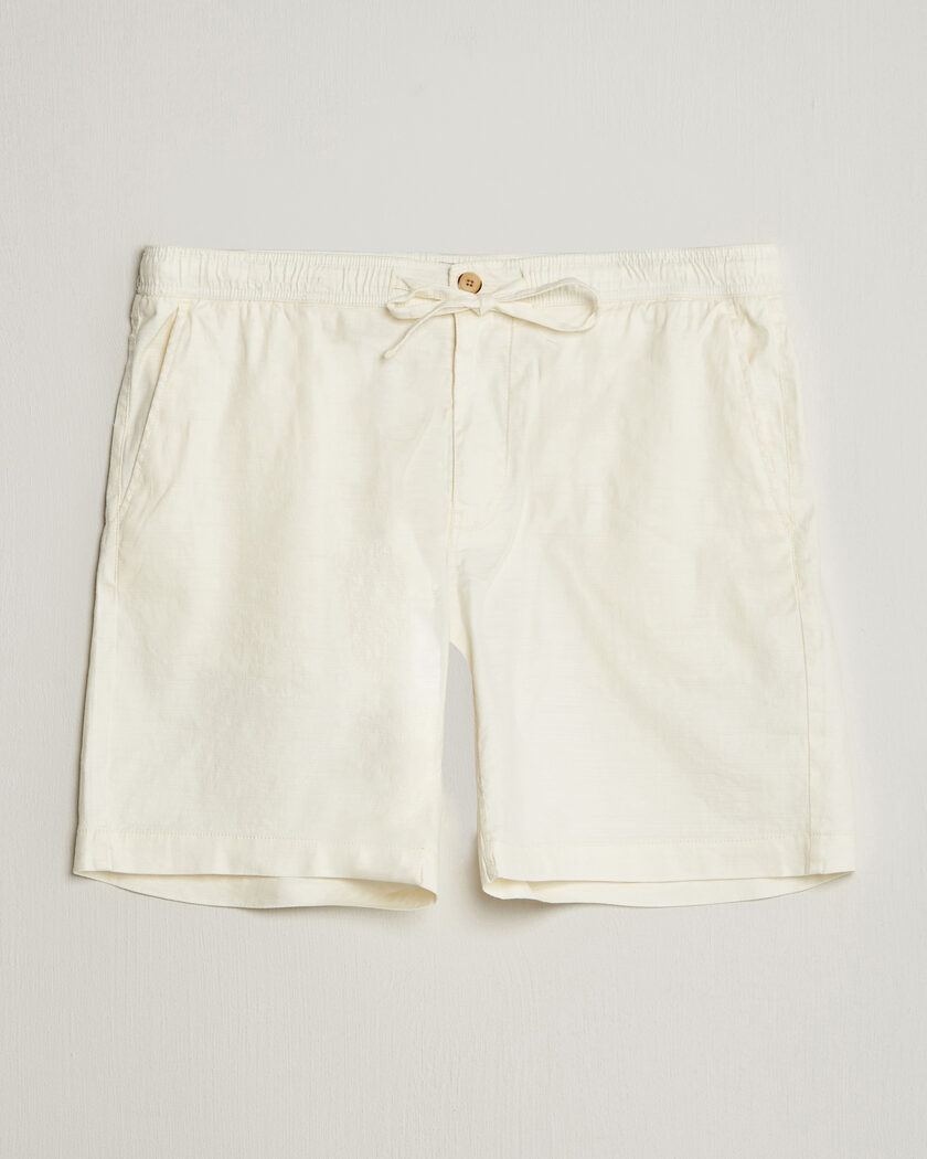 Morris Fenix Linen Shorts Off White – Wit