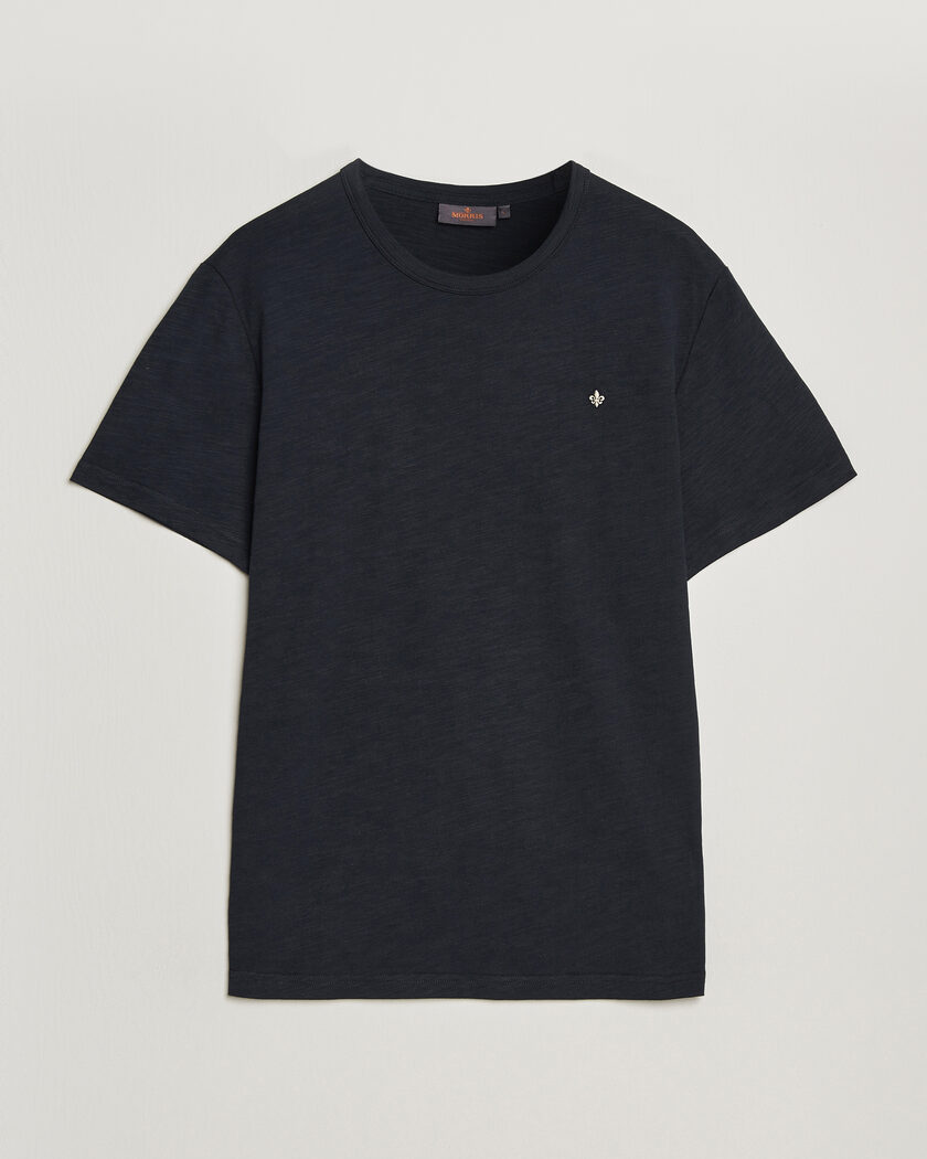 Morris Watson Slub T-Shirt Dark Blue – Blauw