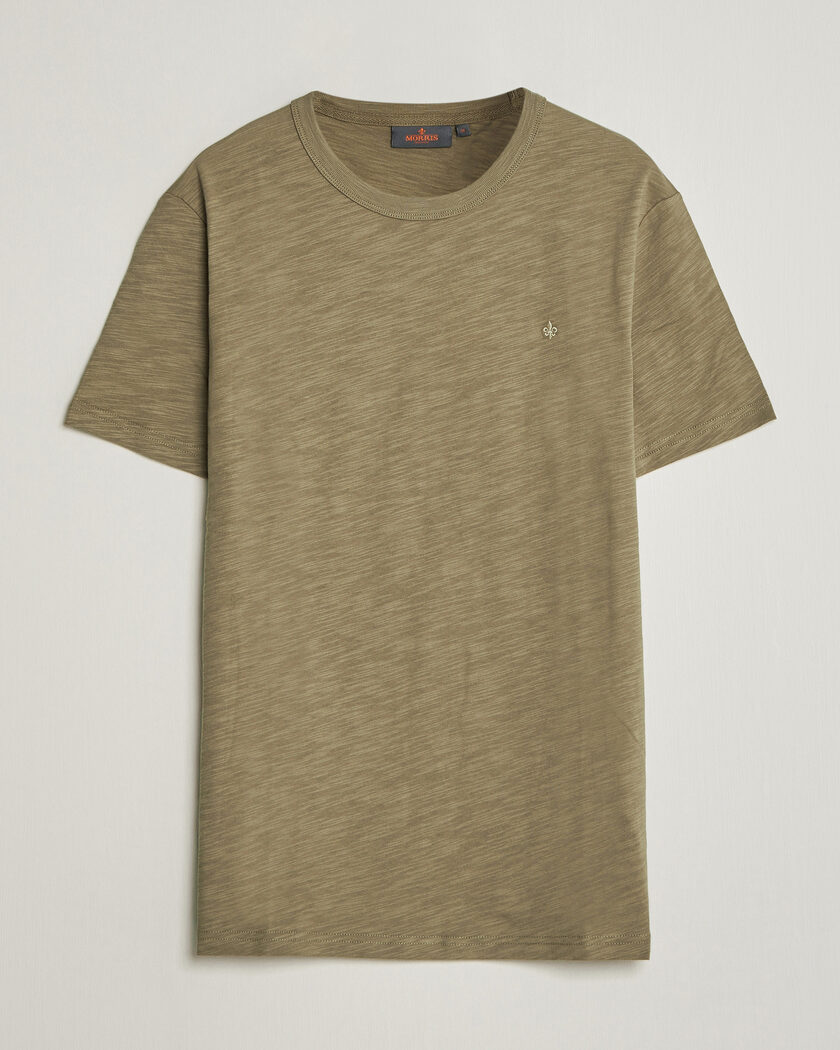 Morris Watson Slub T-Shirt Olive – Vert