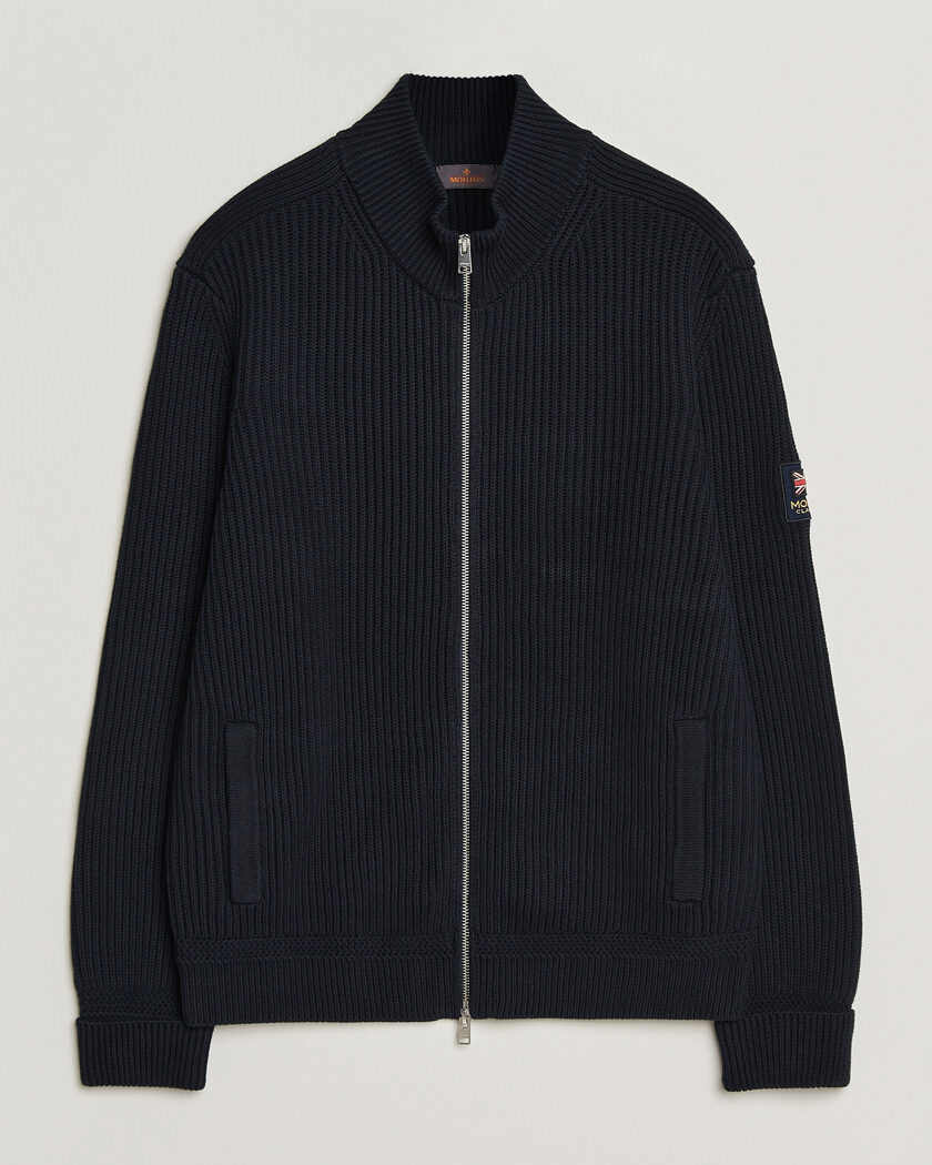 Morris Brenton Full-Zip Cardigan Navy – Blauw