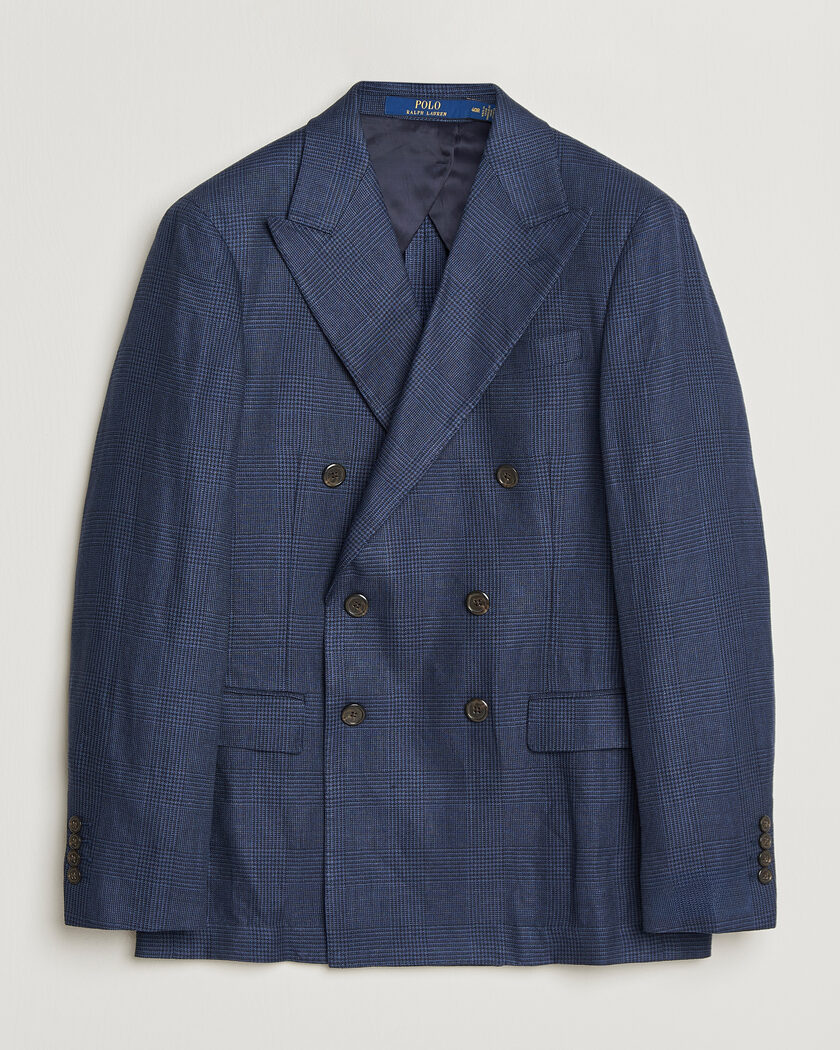Polo Ralph Lauren Mini Glenplaid DB Blazer Spring Navy – Bleu