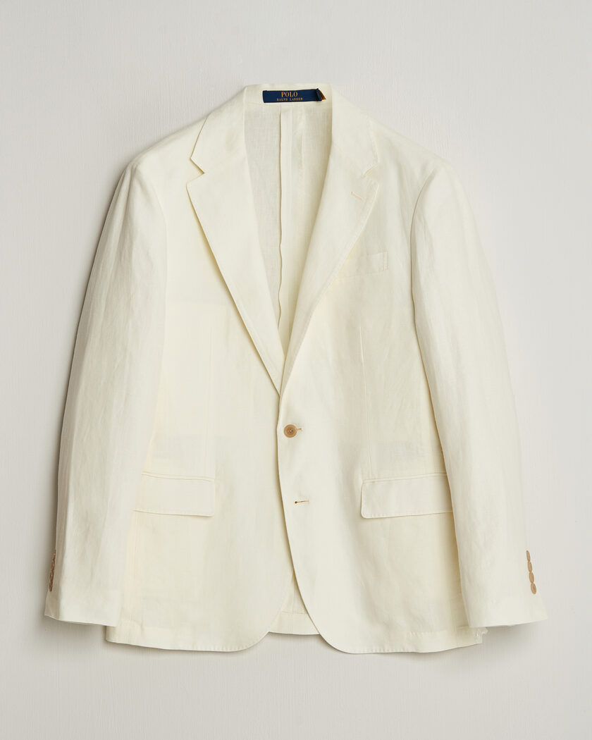Polo Ralph Lauren Linen Sportcoat Cream – Wit