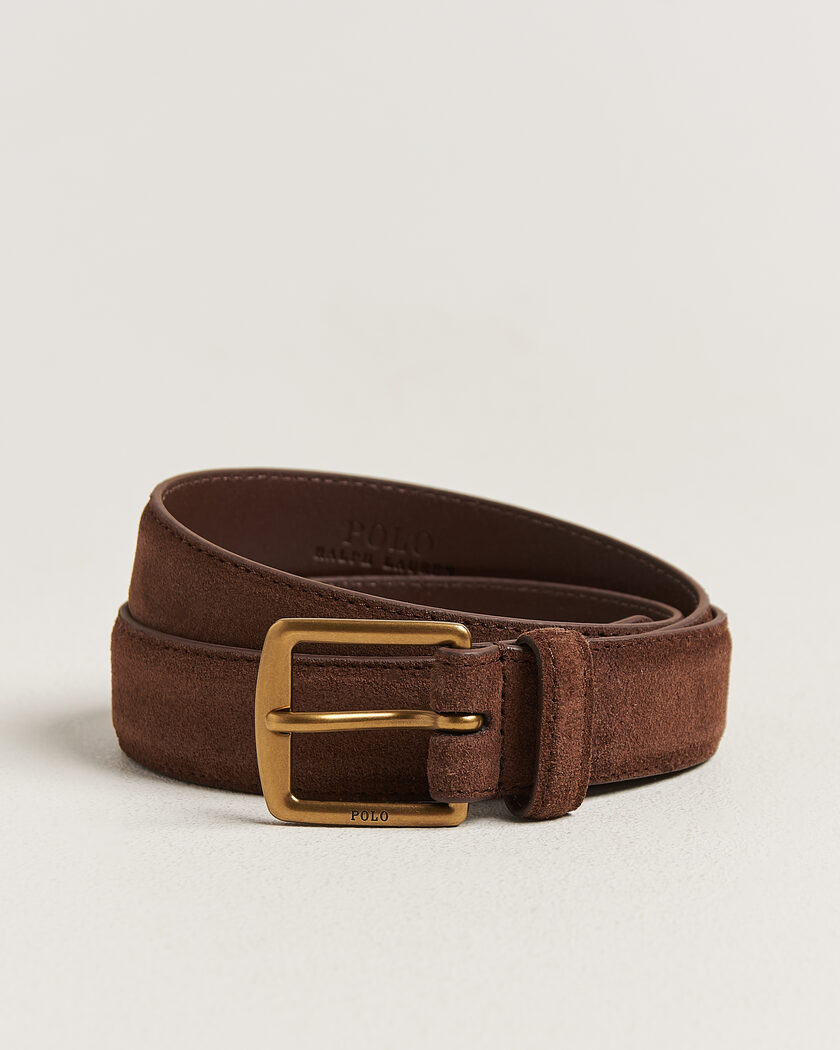 Polo Ralph Lauren Suede Belt Dark Brown – Bruin