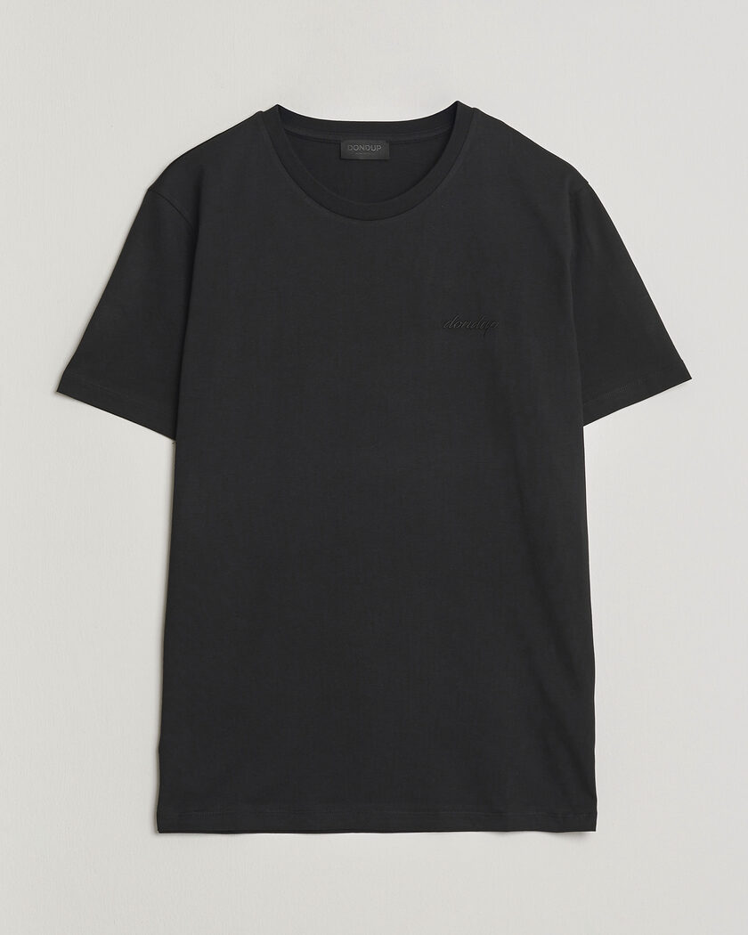 Dondup Logo Crew Neck T-Shirt Black – Noir