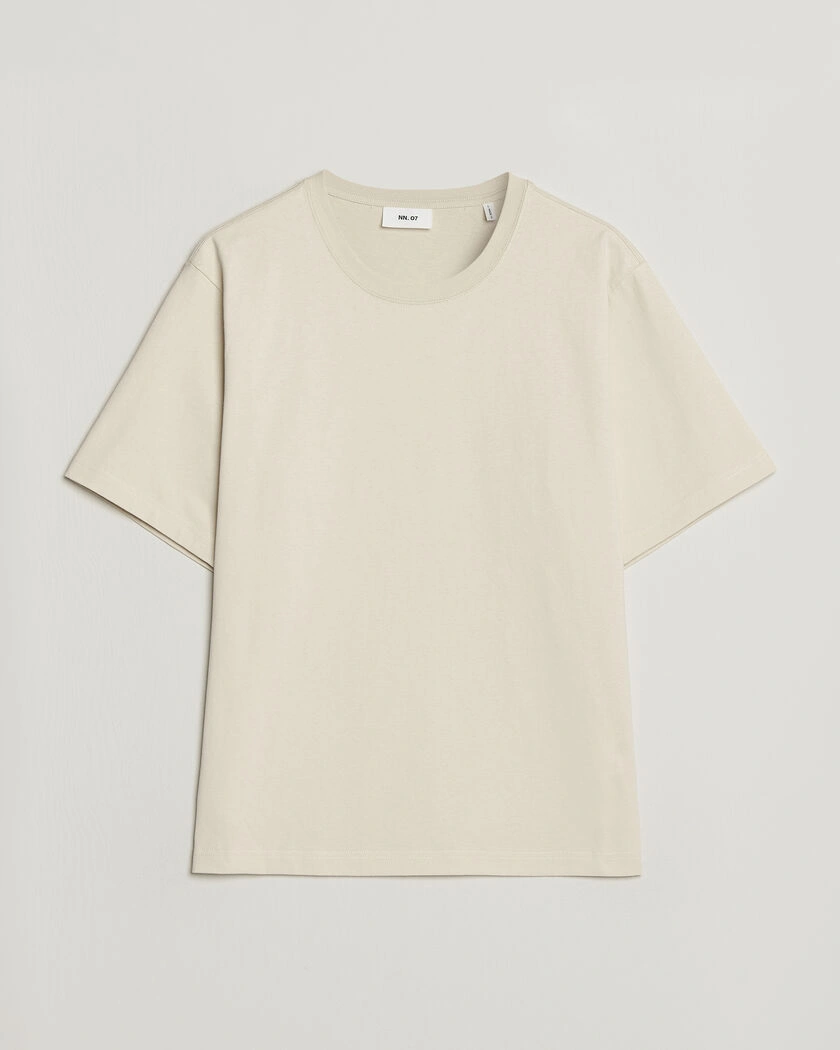 NN07 Jett Washed Printed Crew Neck T-Shirt Ivory – Wit