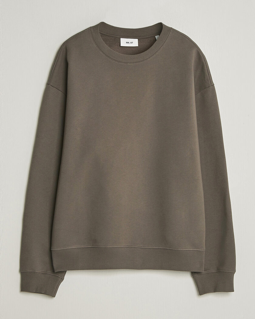NN07 David Crew Neck Sweatshirt Mable Husk – Marron