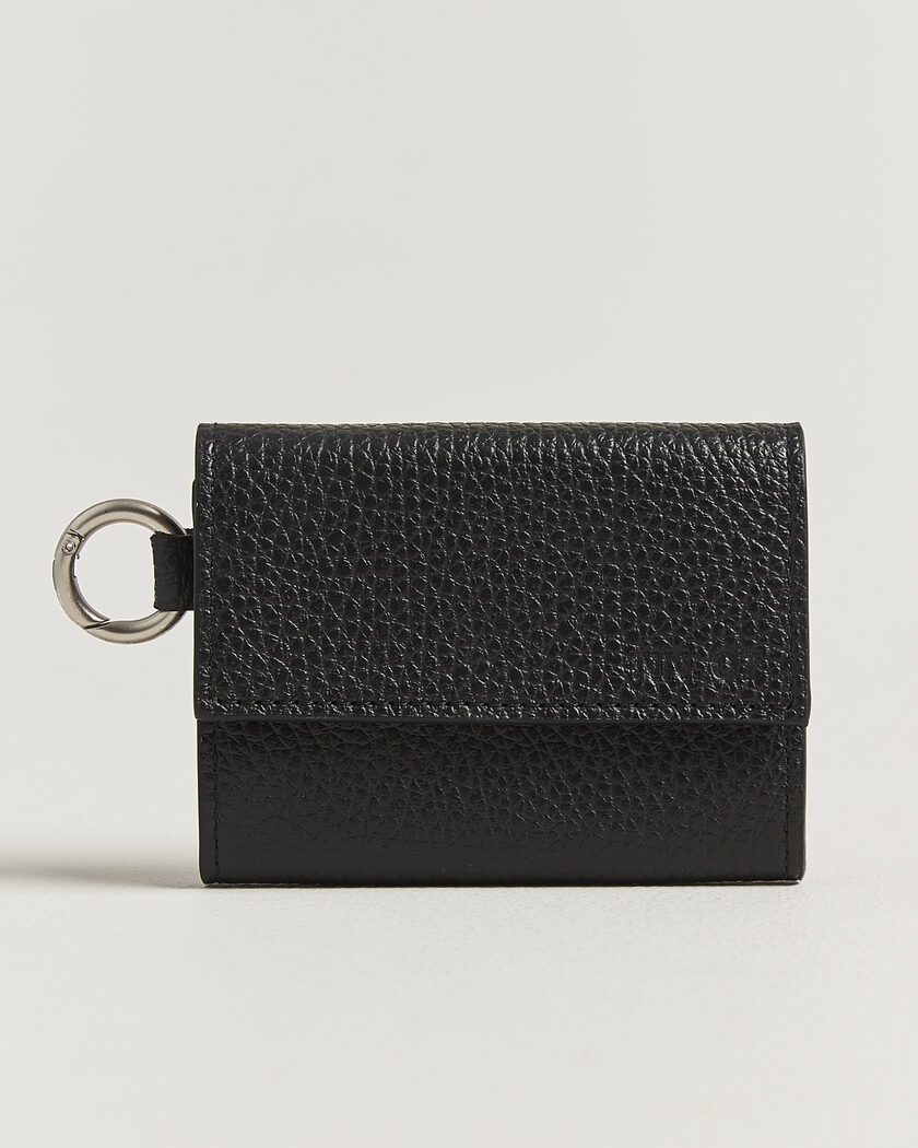NN07 Foldo Grained Leather Wallet Black – Zwart