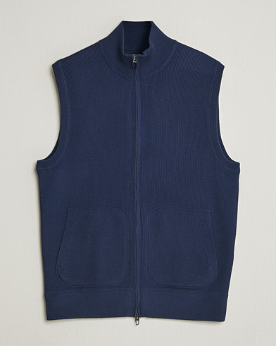 RLX Ralph Lauren Cotton Coolmax Mockneck Vest Refined Navy – Bleu