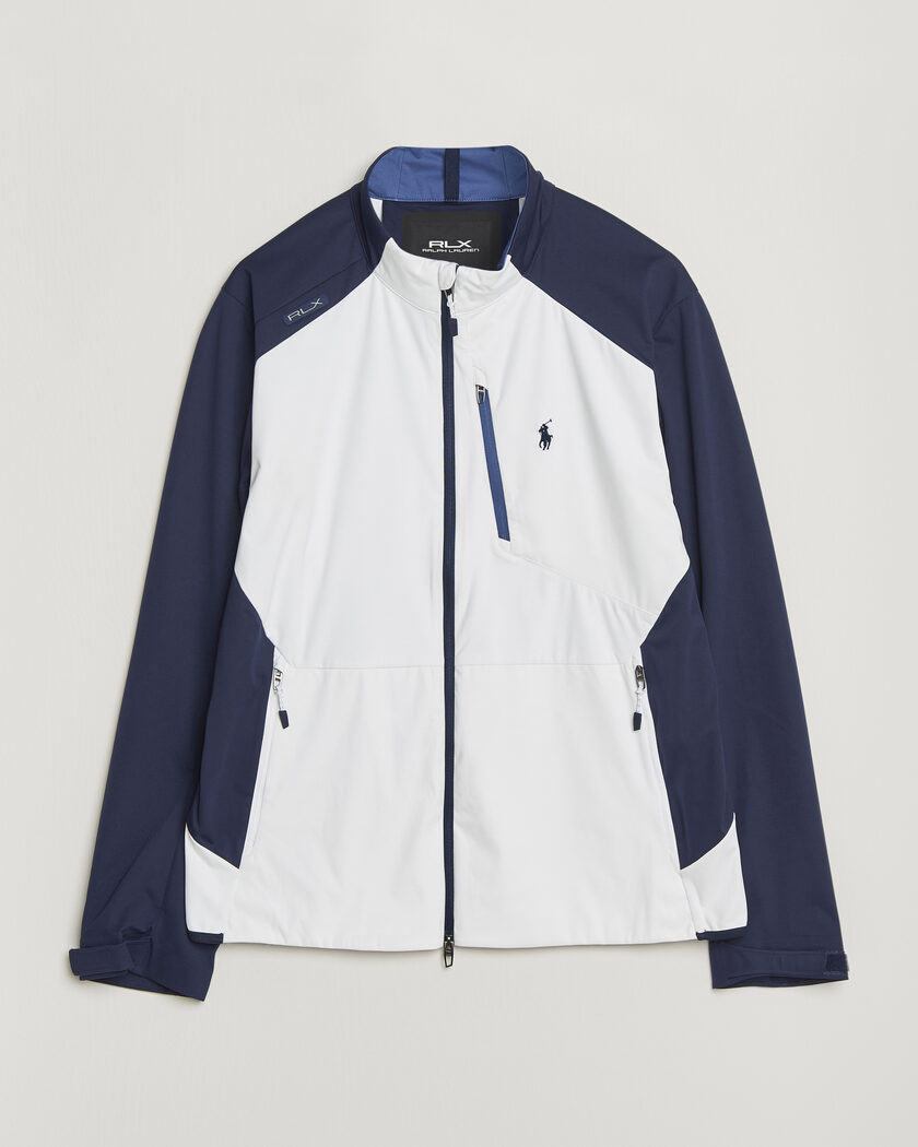 RLX Ralph Lauren Lightweight Jacket Ceramic White/Refined Navy – Blauw