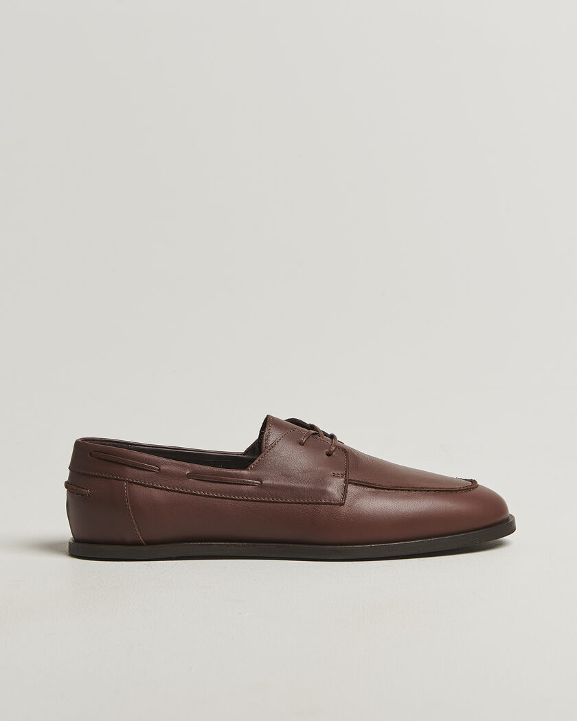 Lardini Orfeo Leather Boat Shoe Brown – Bruin