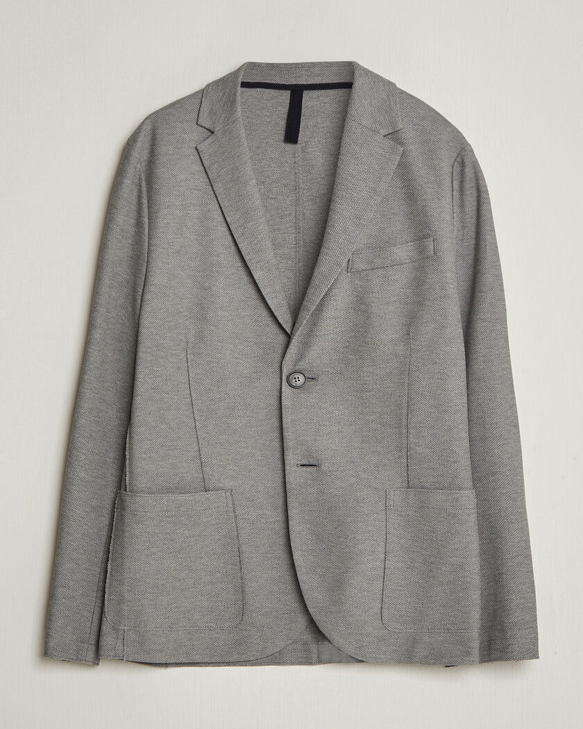 Harris Wharf London Loro Piana Honey Comb Blazer Light Grey – Gris