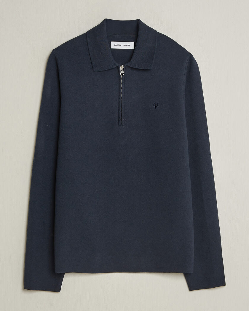 Samsøe Samsøe Guna Half Zip Salute Navy – Blauw