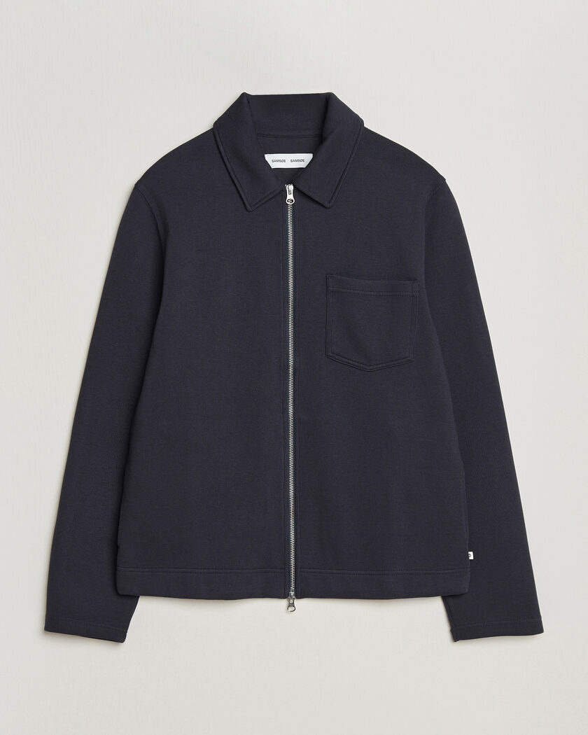 Samsøe Samsøe Hannes Full Zip Salute Navy – Blauw
