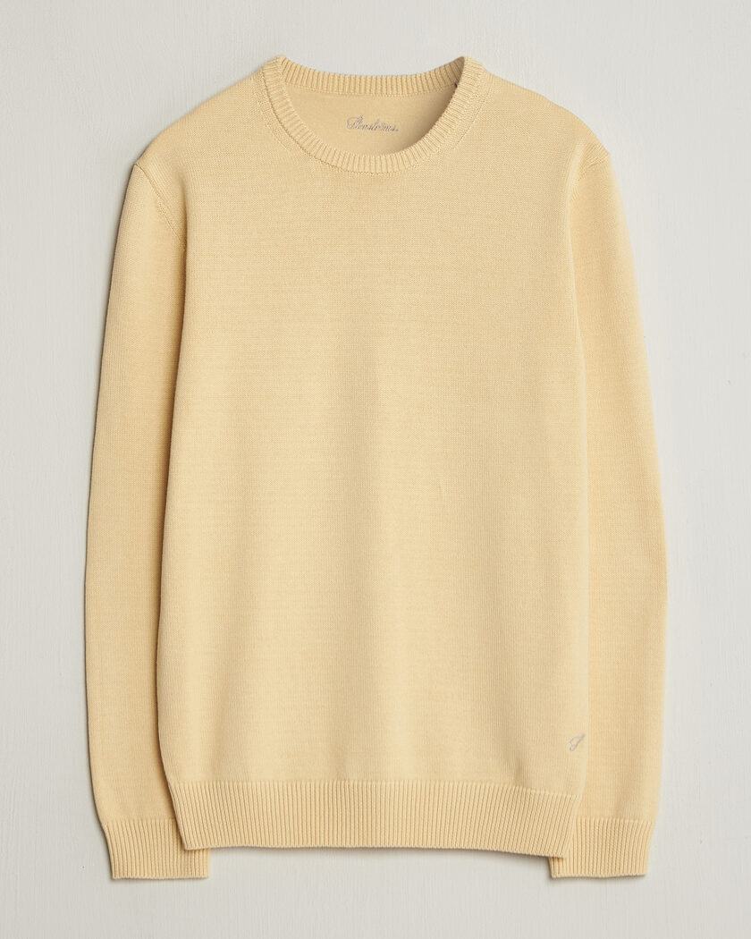 Stenströms Organic Cotton Knitted Sweater Light Yellow – Jaune