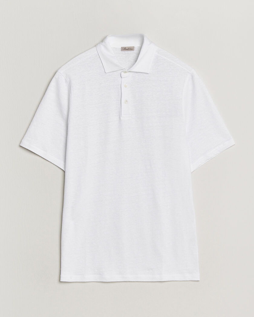 Stenströms Linen Polo Shirt White – Wit