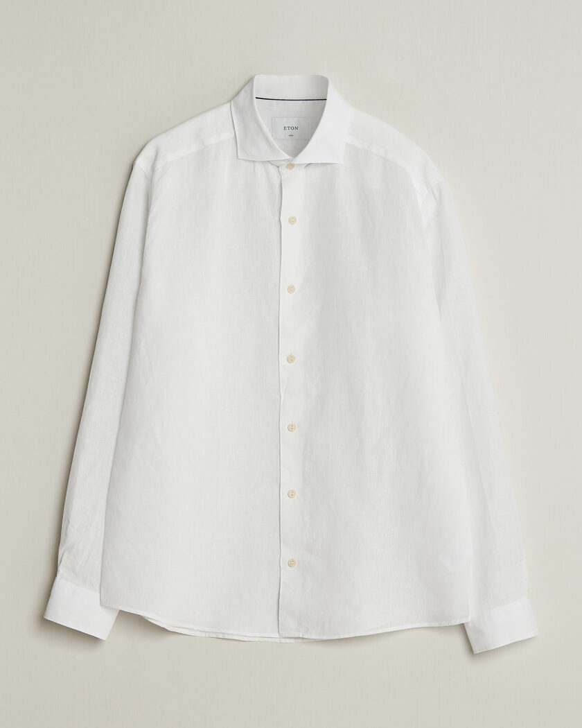 Eton Casual Fit Linen Shirt White – Wit
