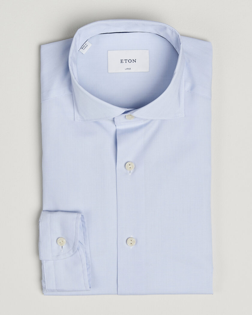 Eton Casual Fit Breeze Poplin Shirt Light Blue – Blauw