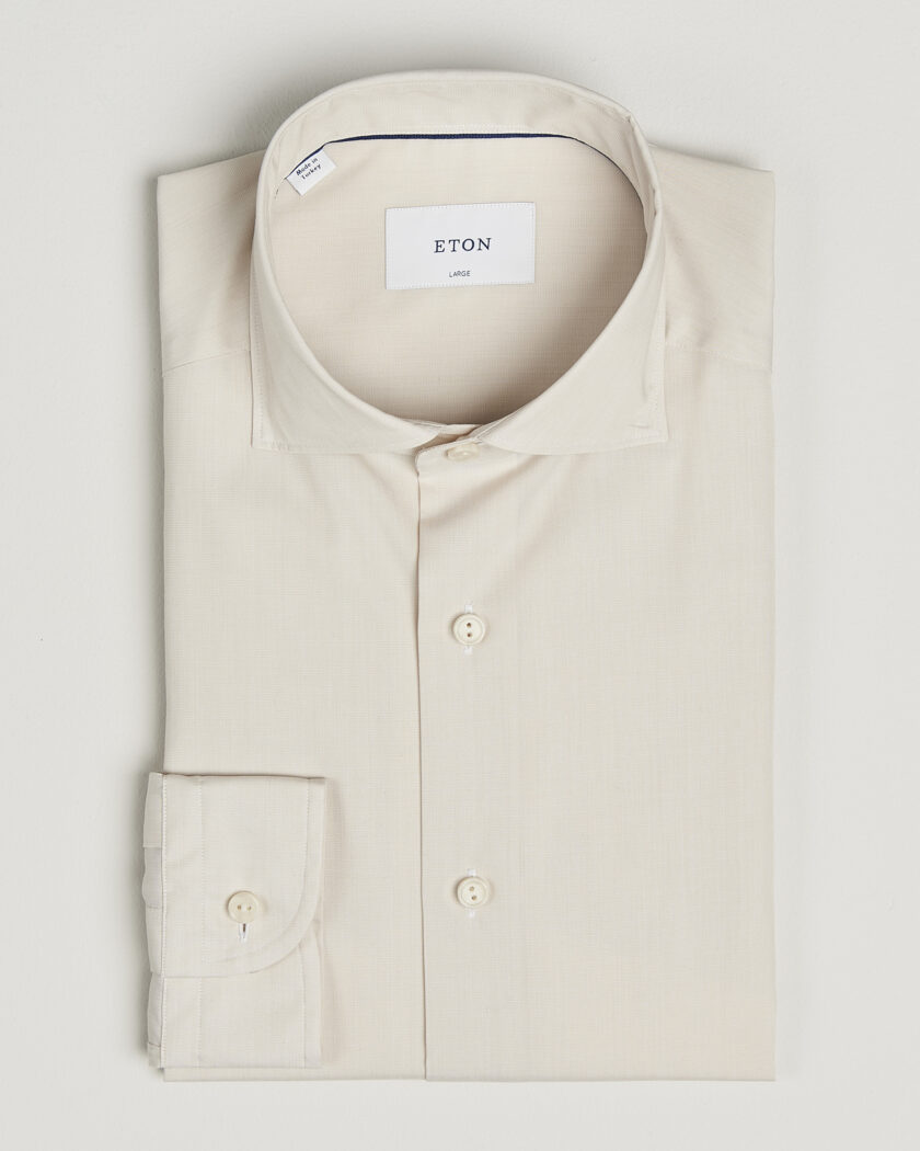 Eton Casual Fit Breeze Poplin Shirt Beige – Beige