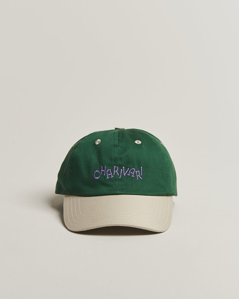 Drake's Charivari Twill Baseball Cap Green/Ecru – Multicolore