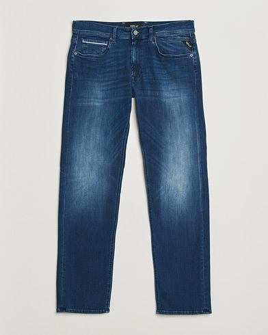 Replay Grover Straight Fit Hyperflex Jeans Dark Blue – Blauw