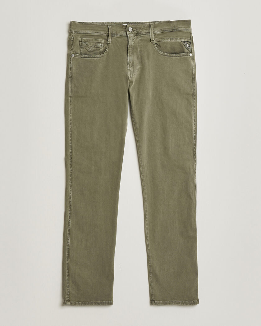Replay Anbass Hyperflex X.Lite 5-Pocket Pants Military Green – Groen