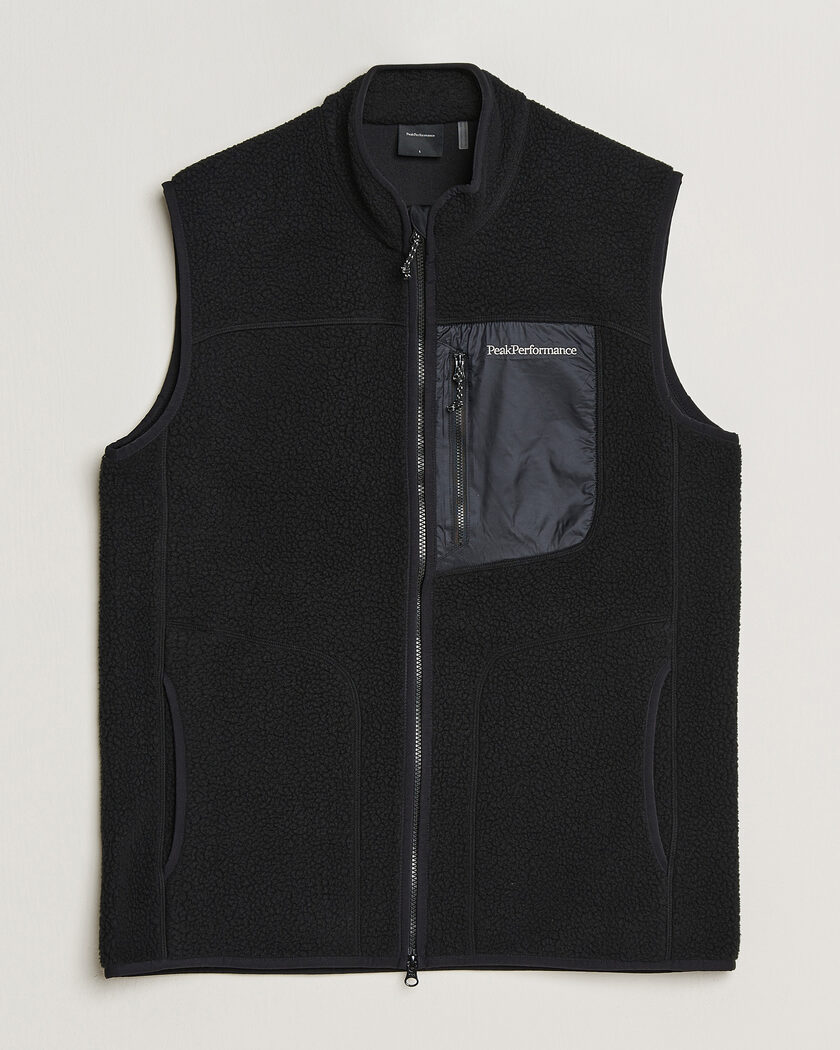 Peak Performance Nature Rush Pile Vest Black – Zwart