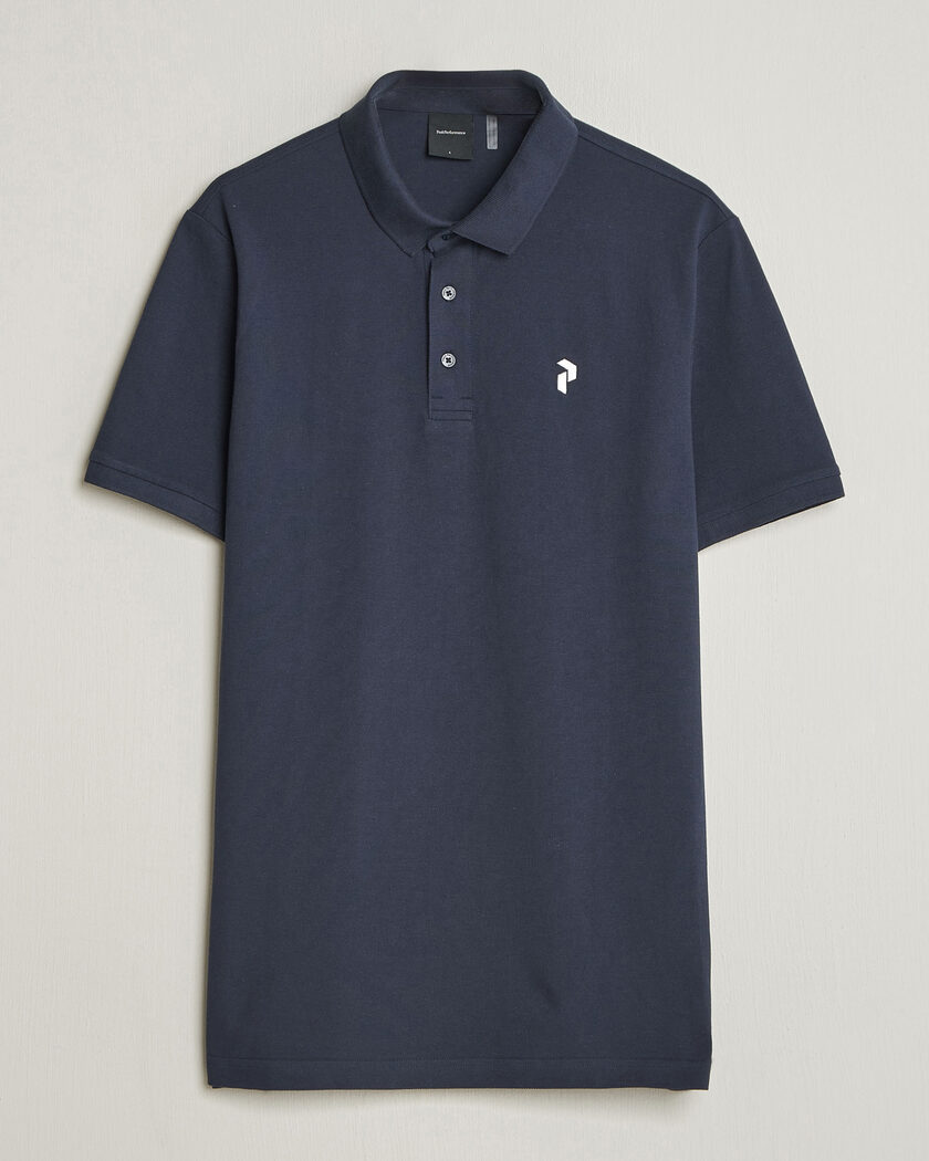 Peak Performance Classic Cotton Polo Blue Shadow – Blauw