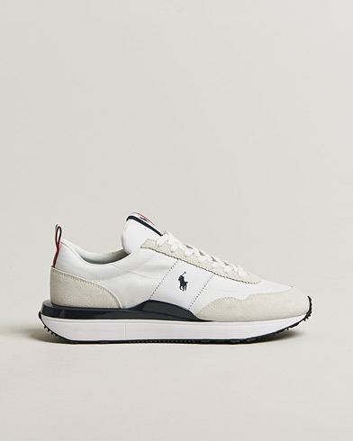 Polo Ralph Lauren Train 89 Suede Sneakers White/Navy/Red – Wit