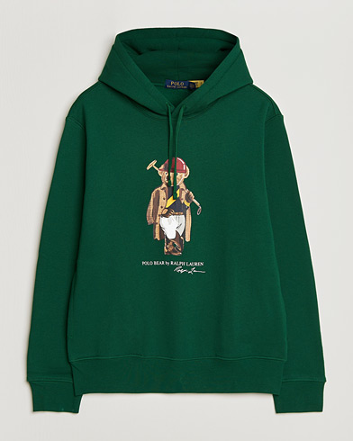 Polo Ralph Lauren Fleece Bear Hoodie New Forest – Groen