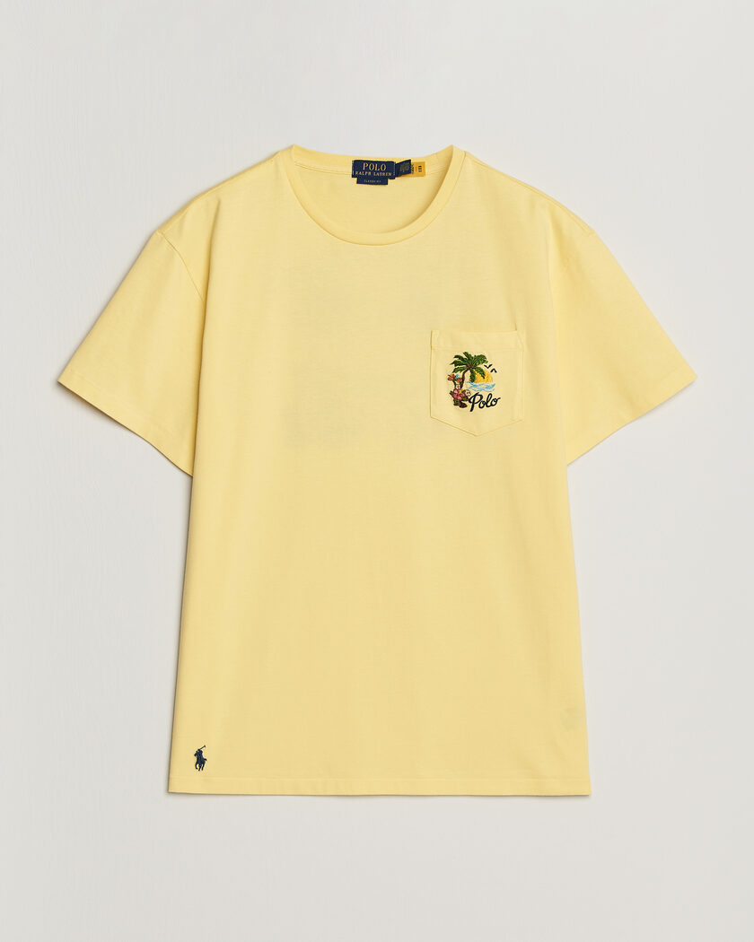 Polo Ralph Lauren Jersey Printed T-Shirt Resort Gold – Geel
