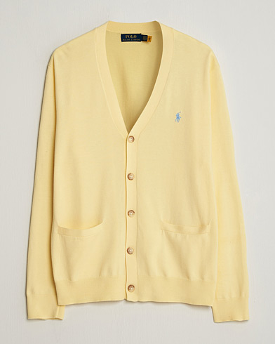Polo Ralph Lauren Cotton Cardigan Wicket Yellow – Geel