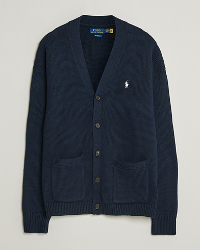 Polo Ralph Lauren Cotton Cardigan Hunter Navy – Bleu