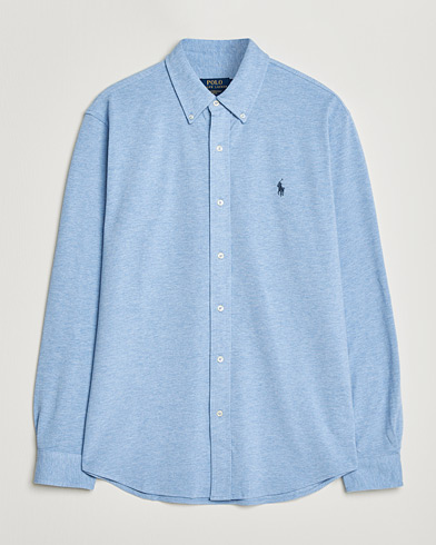 Polo Ralph Lauren Featherweight Mesh Shirt Isle Heather – Bleu