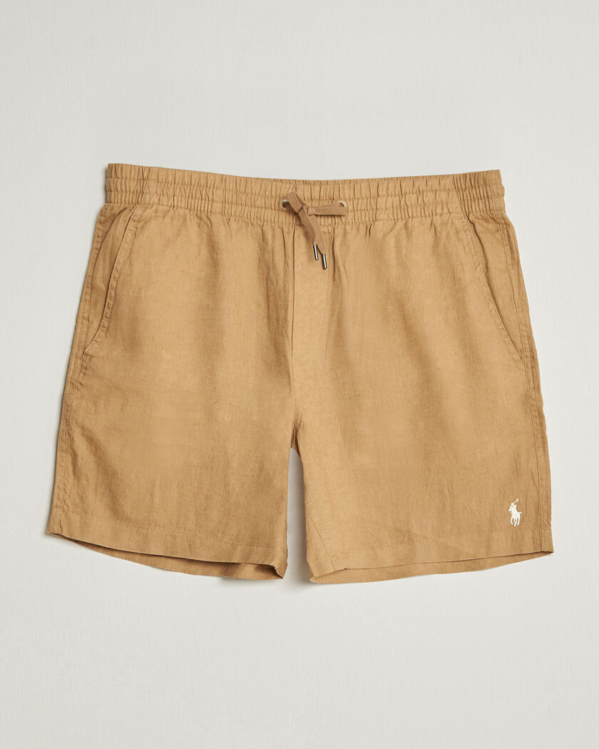 Polo Ralph Lauren Dyed Linen Shorts Cafe Tan – Beige