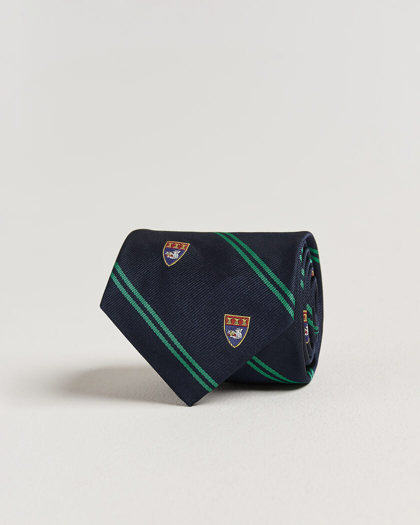 Polo Ralph Lauren Boarshead Club Tie Navy/Green – Bleu