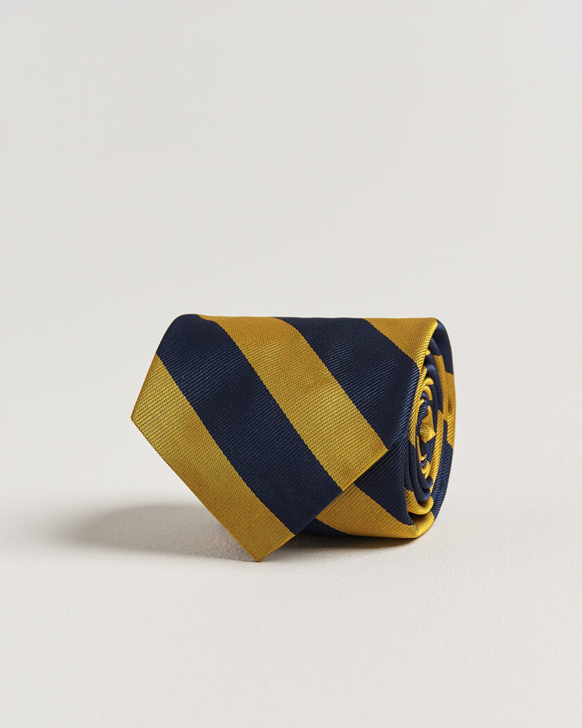 Polo Ralph Lauren Striped Club Tie Navy/Gold – Bleu