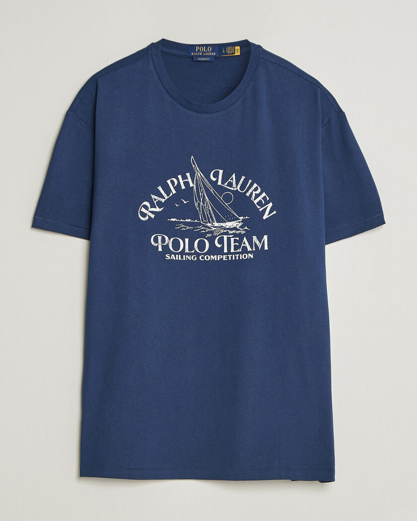 Polo Ralph Lauren Ralph's Beach Club Printed Tee Dark Cobalt – Blauw