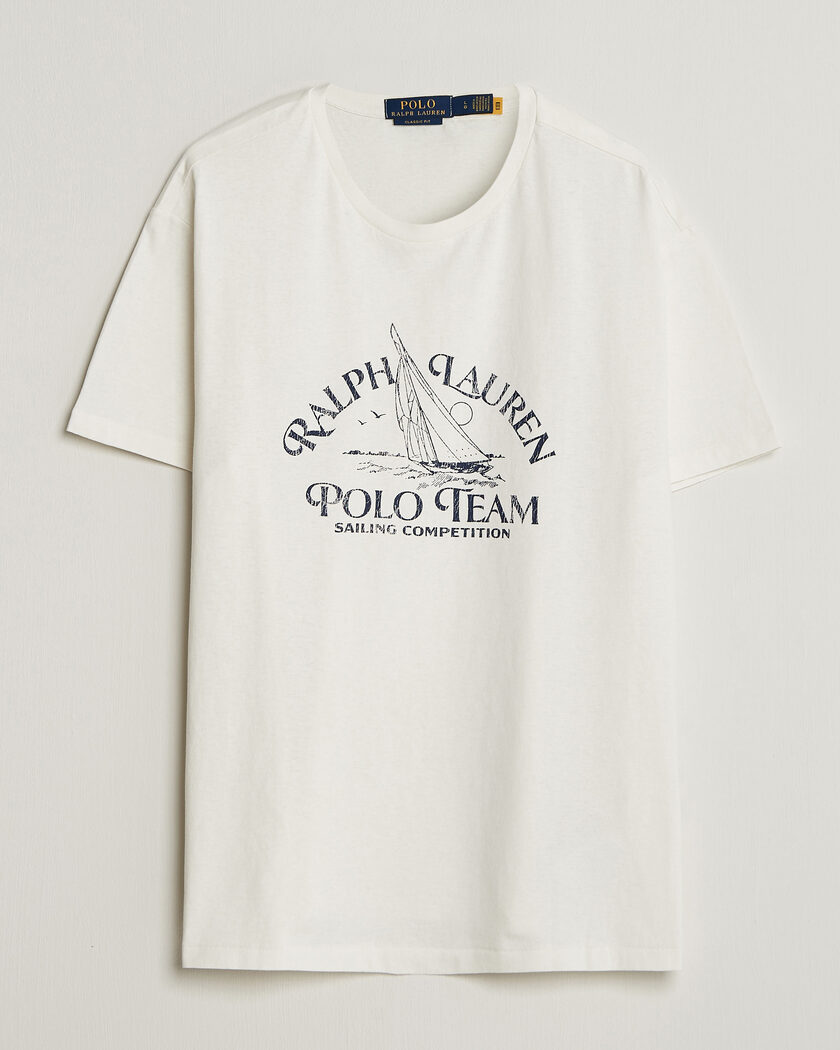 Polo Ralph Lauren Ralph's Beach Club Printed Tee Deckwash White – Blanc