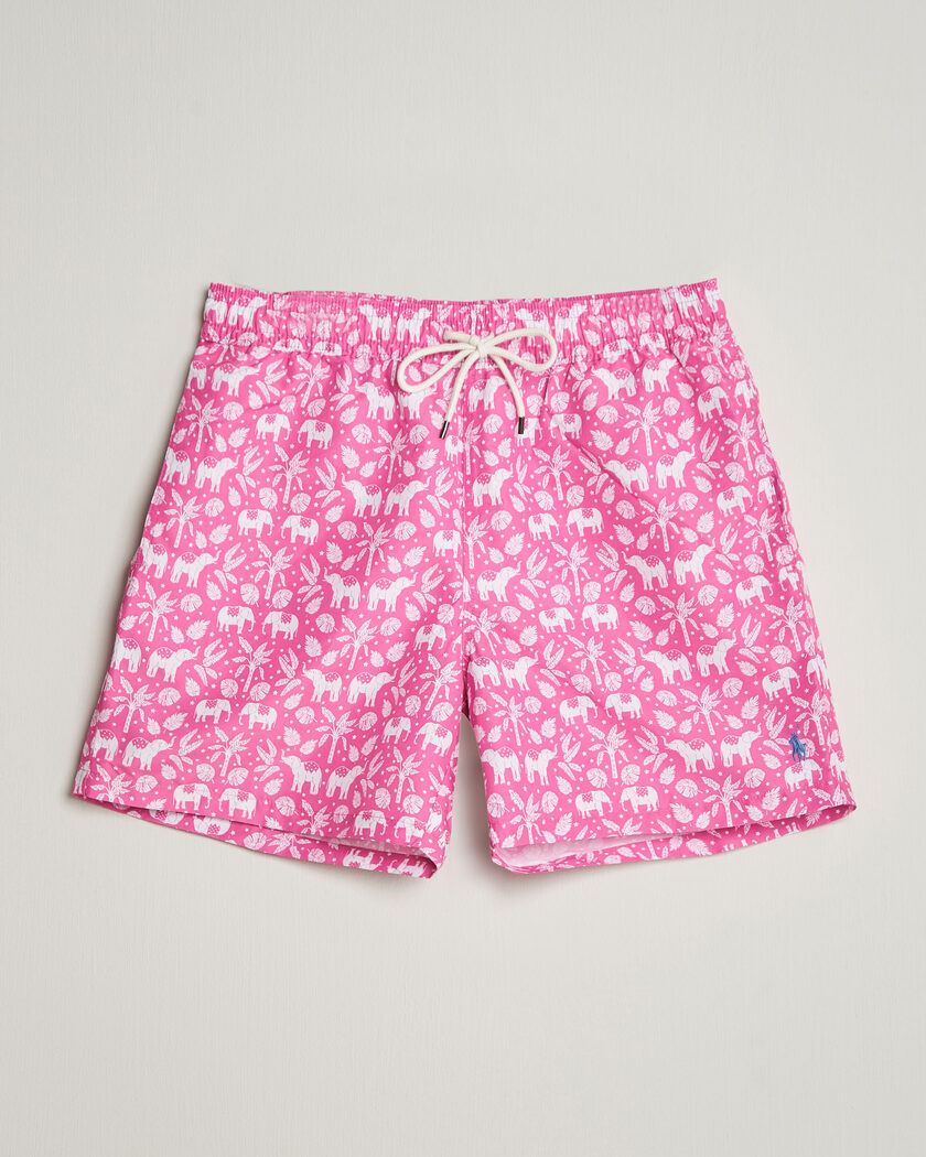 Polo Ralph Lauren Traveler Print Mid Trunk Pink – Rose