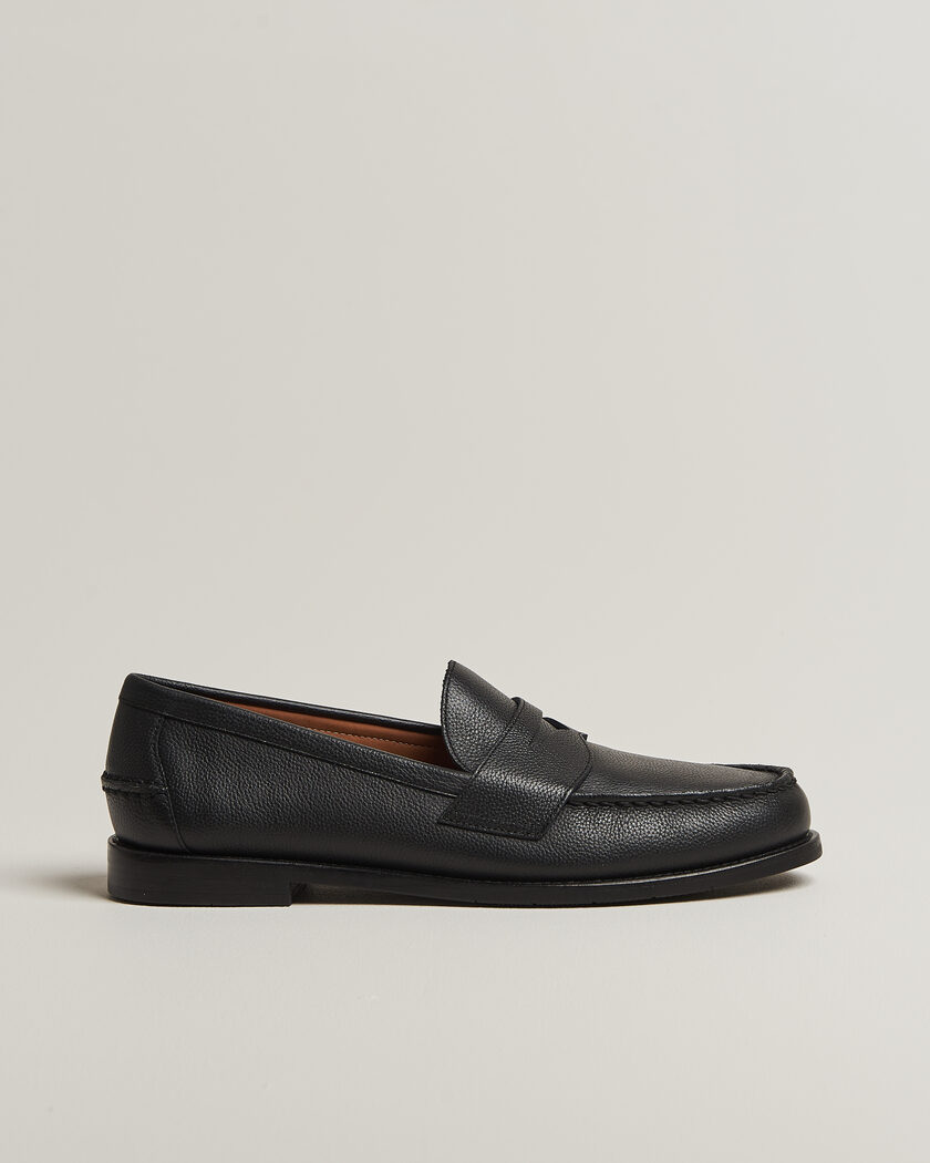 Polo Ralph Lauren Alston Penny Loafer Black Pebble Calf – Zwart