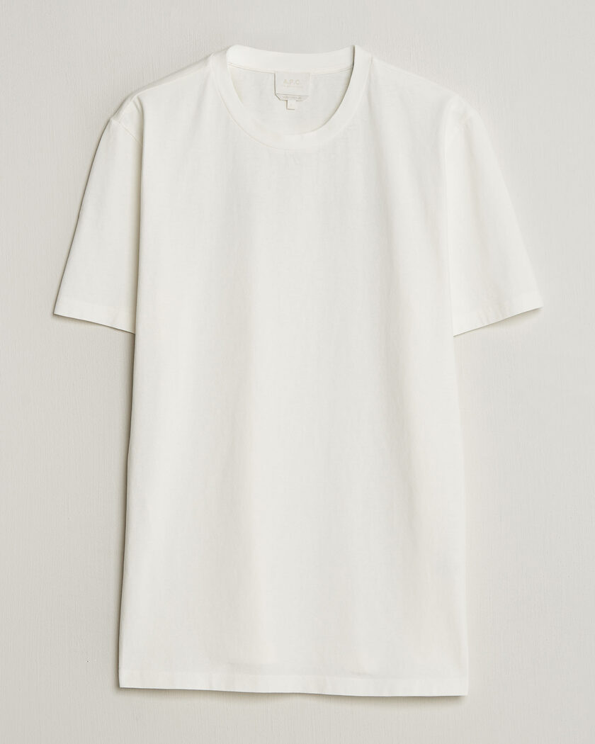 A.P.C. Printed Crew Neck T-Shirt Off White – Blanc