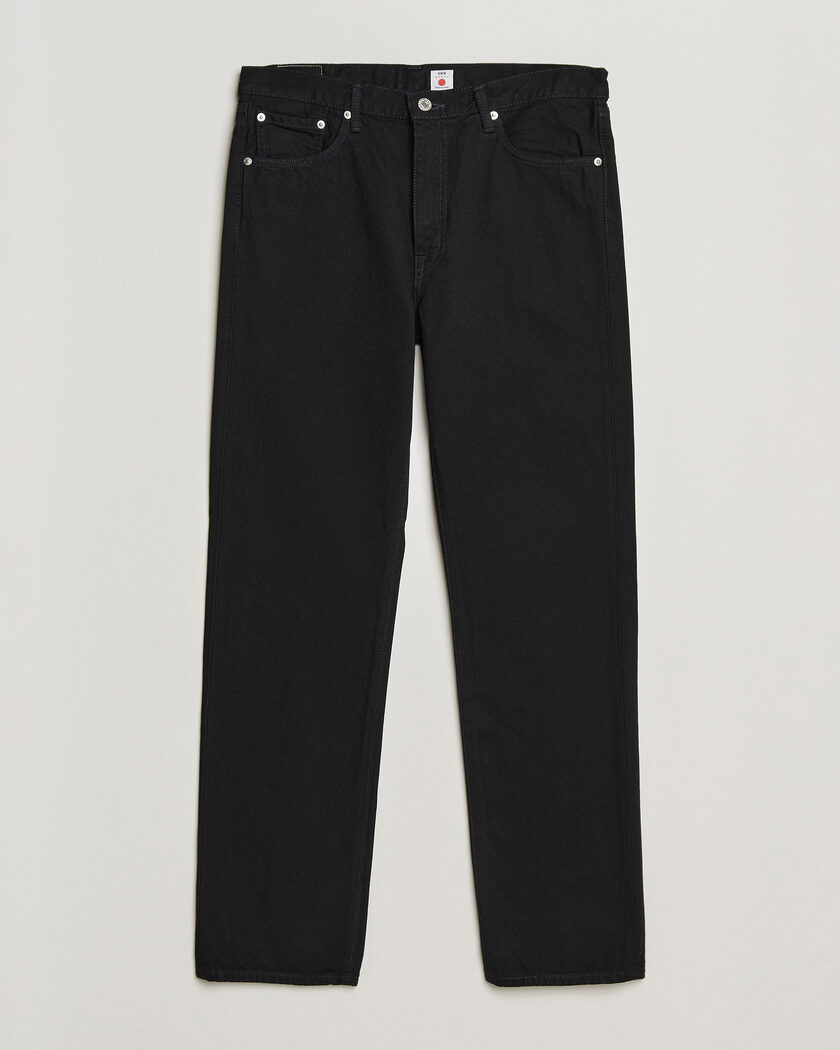 EDWIN Regular Straight Jeans Unwashed Black – Zwart