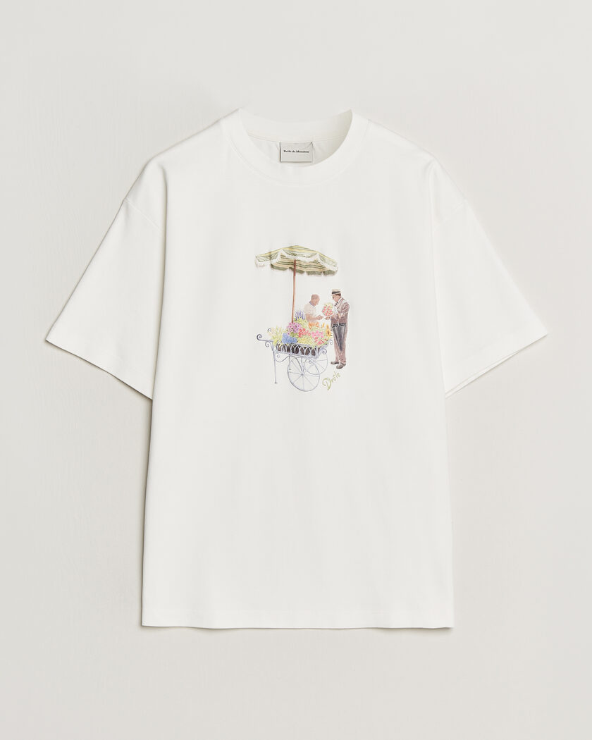 Drôle de Monsieur Fleuriste T-Shirt Off White – Blanc