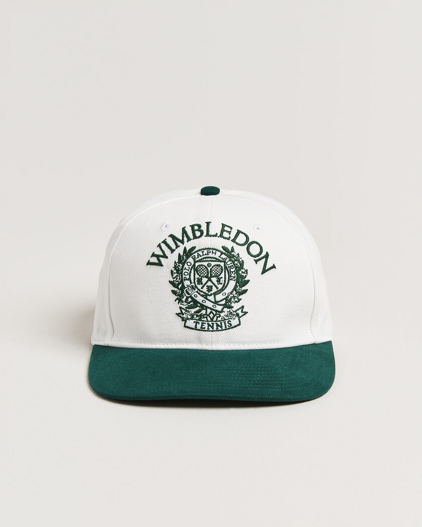 Polo Ralph Lauren Wimbledon Cap White/Moss Agate – Blanc