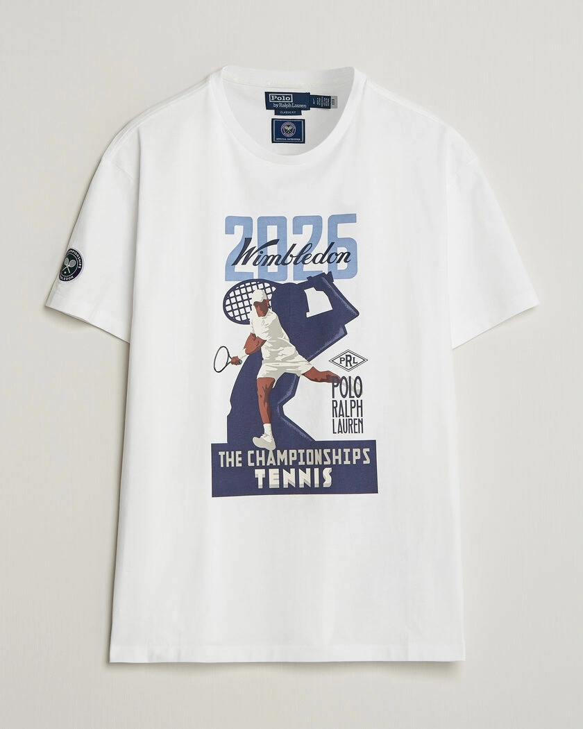 Polo Ralph Lauren Printed Championship Tee White – Blanc