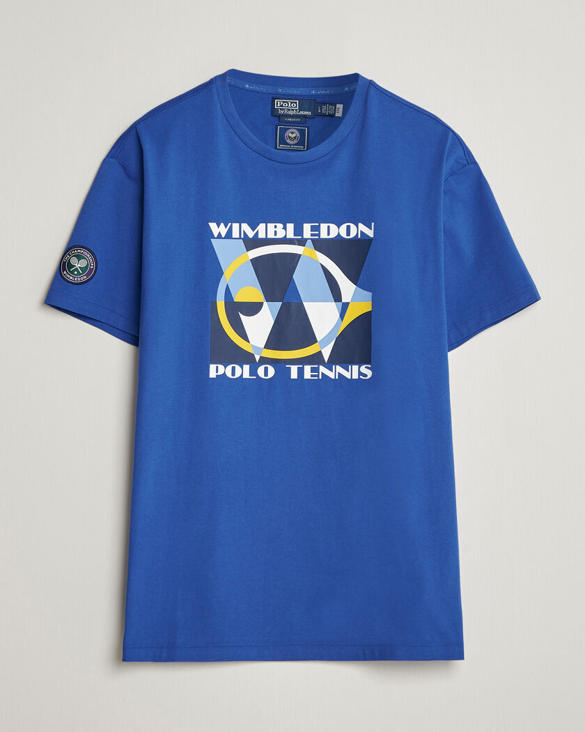 Polo Ralph Lauren Printed Championship Tee Collegiate Blue – Blauw