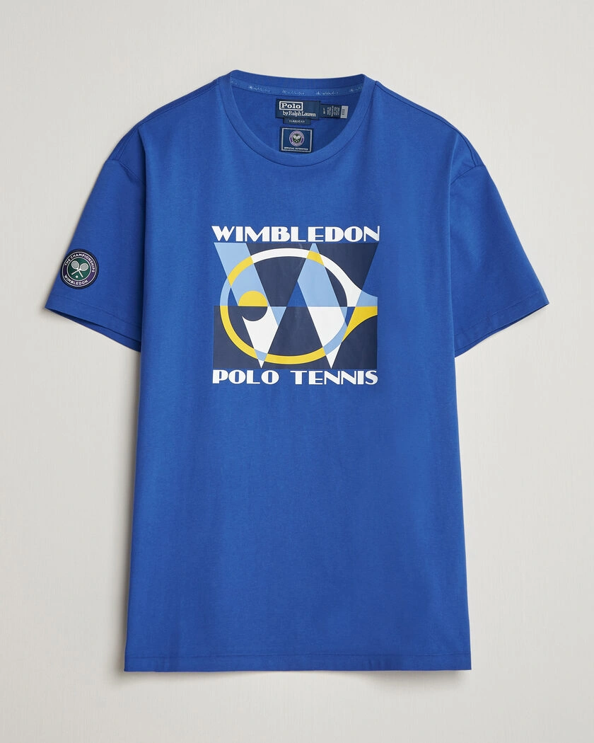 Polo Ralph Lauren Printed Championship Tee Collegiate Blue – Bleu
