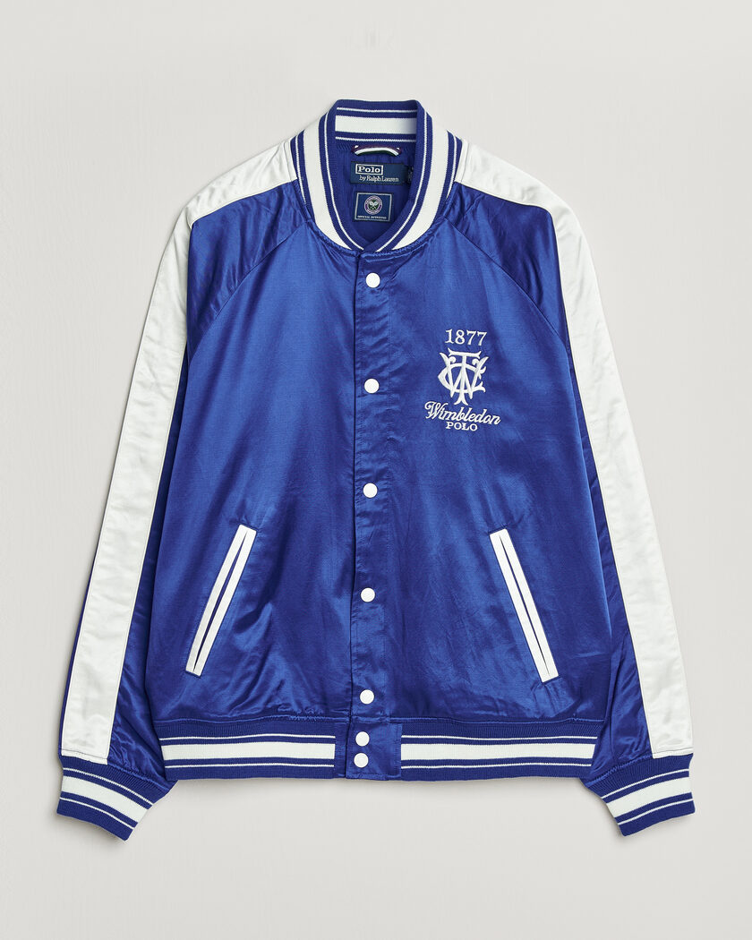 Polo Ralph Lauren Championship Bomber Jacket Graphic Royal/White – Blauw